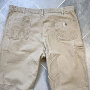 Carhartt B11 Brown Duck Carpenter Work Pants Mens 40x34 Loose Original Fit